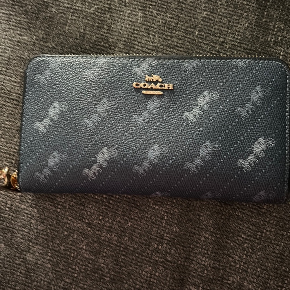 Blue Coach Wallet